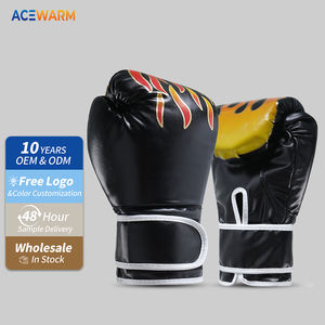 Gants <span class=keywords><strong>de</strong></span> <span class=keywords><strong>boxe</strong></span> d'entraînement AceWarm <span class=keywords><strong>de</strong></span> qualité supérieure, fabriqués en usine, design demi-doigts/sans doigts, fermeture auto-agrippante, personnalisables en cuir - Product Image 1