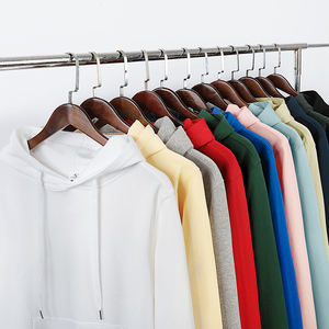 Sudadera con capucha de algodón puro más vendida, logotipo impreso personalizado, marca de moda, Sudadera con capucha holgada de Color sólido para mujeres y hombres - Product Image 1