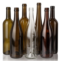 Bouteille de vin en verre vert antique 750 ml 1500 ml Bouteilles de Bordeaux avec bouchon Bouteilles de vin