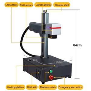 Nhà Máy Tốt Nhất Dễ Dàng Xử Lý Mini Máy Tính Để Bàn 20W 30W 50W Fibre Laser Đánh Dấu Máy - Product Image 4