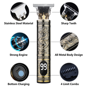 Máquina de Cortar Cabello Moderna Recargable por USB, Segura para Hombres, Recortadora de Barba Profesional para Barberos - Product Image 5