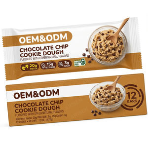 ألواح بروتين بنكهة كوكيز الشوكولاتة غنية بالبروتين ومنخفضة الكربوهيدرات ومناسبة للكيتو، تحتوي على 12 قطعة - Product Image 1