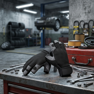 Half finger mechanic gloves Mechanical work gloves Safety gloves for work Half finger safety gloves - Product Image 3