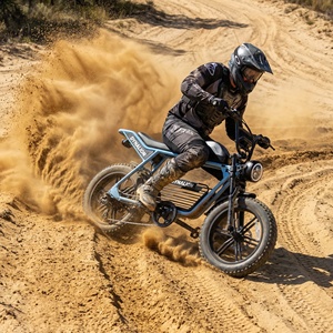 Bicicleta Eléctrica Todoterreno Scrambler E con Agarre Suave para Superficies Irregulares, Frenos de Disco Hidráulicos, Ideal para Acceso a <span class=keywords><strong>Dunas</strong></span> de Arena - Product Image 5
