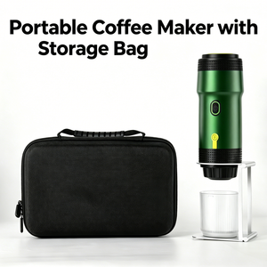 Cafetera Inalámbrica de Cápsulas con Alimentación Directa y Bolsa de Almacenamiento, Soporte para Aventuras al Aire Libre y Camping, Calidad Premium de Fábrica - Product Image 1