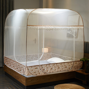 Thiết kế gấp cửa sổ bật lên 3 cửa tự hành thân thiện với môi trường tất cả các mùa lưới chống muỗi Lều dưới cho người lớn Giường chống cắn - Product Image 1