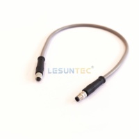 Cable impermeable personalizado M5 M8 M12 Cable de Pvc macho hembra 3 4 5 6 8 Conector de 12 pines Conector recto Arnés de cables