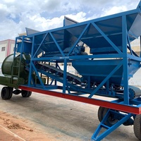 Centrale à béton mobile sur mesure de 25 à 120 m³/h avec tambour mélangeur