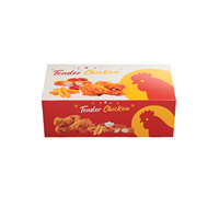 Boîte à emporter en carton personnalisée pour poisson frit coréen, crevettes et poulet frit, avec impression en relief