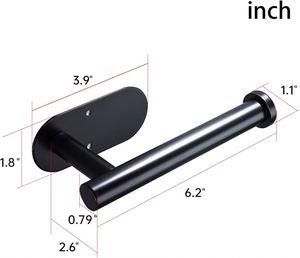 Plastic Self-Adhesive Wall Roll <b>Holder</b> Paper Towel Rack Perforation-Free Design Dustproof Storage for <b>Shoes</b> - Product Image 2
