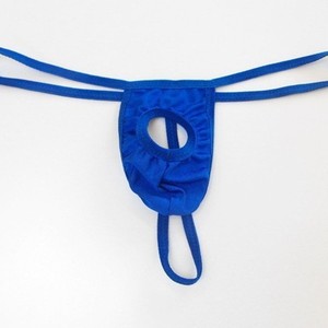 String pour homme de style européen et américain, t-shirt en soie uni, sous-vêtements sexy, lingerie coquette pour homme - Product Image 2