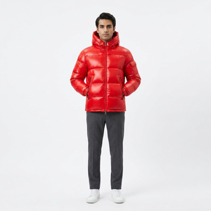 Hot Selling Winter <b>Canvas</b> Puffer <b>Jacket</b> Outdoor Ultralight Low MOQ Traveling - Product Image 1