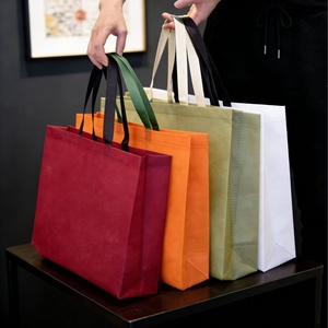 Borsa Shopping Portatile Spessa Personalizzata con Logo Serigrafato in Tessuto Non Tessuto, all'Ingrosso, di Alta Qualità, per Negozi di Abbigliamento Femminile, Prodotta a Wenzhou - Product Image 1