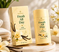 Desodorante Antitranspirante de Vainilla, Elimina el Mal Olor Corporal de las Axilas, Aroma Refrescante y Duradero, Barra Perfumada Portátil Anti-Sudoración
