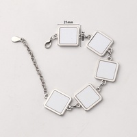 Bracelets vierges en alliage de zinc pour sublimation, faits à la main, bijoux d'amour, cadeaux personnalisés DIY pour activités promotionnelles