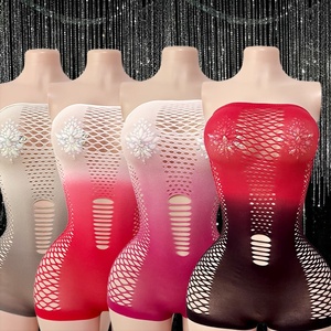 W.E.<b>Pole</b> <b>Dance</b> Outfit Music Festival Party Sweetie Festival Rave Fishnet Stripper Outfit Exotic Dancewear - Product Image 2