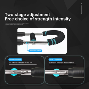 อุปกรณ์ฝึกกล้ามเนื้อแขนแบบปรับได้ Twister Arm Trainer อุปกรณ์ออกกำลังกายหน้าอกแบบพกพา รูปตัวยู บาร์ทวิสเตอร์สำหรับฝึกกล้ามเนื้อไหล่ - Product Image 5