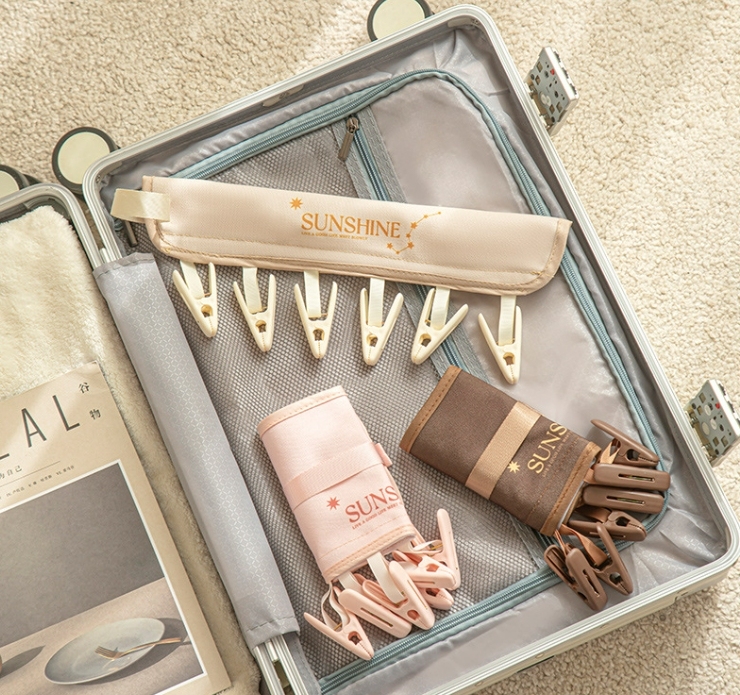 5 Cintres Pliables De Voyage Gonflables PVC - Antidérapants Et Compacts Pour Valise