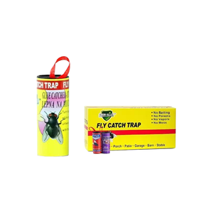 Familien-Vorteilspackung Klebefliegenbänder & Extra-Starker Ungiftiger Klebstoff für Ganzhausige Fliegenbekämpfung Innen/Außen - Product Image 1