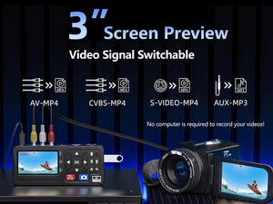 <span class=keywords><strong>Convertidor</strong></span> <span class=keywords><strong>de</strong></span> Video Analógico <span class=keywords><strong>a</strong></span> Digital CVBS S-Video 720P <span class=keywords><strong>a</strong></span> <span class=keywords><strong>MP4</strong></span> 1080P, Grabadora <span class=keywords><strong>de</strong></span> Video AV, Tarjeta <span class=keywords><strong>de</strong></span> Captura para Cintas Hi8, VHS, <span class=keywords><strong>DVD</strong></span> y Casete - Product Image 3