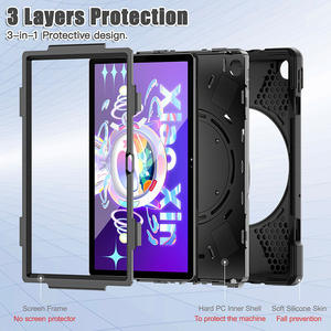 2022 PC Silicone hybride couverture robuste avec dragonne étui pour <span class=keywords><strong>tablette</strong></span> pour <span class=keywords><strong>Lenovo</strong></span> Tab <span class=keywords><strong>M10</strong></span> <span class=keywords><strong>FHD</strong></span> <span class=keywords><strong>Plus</strong></span> 10.6 pouces couvre TB-125F/TB-128F - Product Image 5