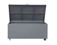 Cube en aluminium PVC imperméable personnalisé en acier extérieur patio coussin boîte armoire pour jardin boîte de rangement rangement meubles