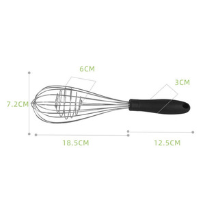 <span class=keywords><strong>Frusta</strong></span> in Acciaio Inox per Uova, Utensile da <span class=keywords><strong>Cucina</strong></span> per Impastare, Facile per Montare Albume e Panna a Punte Morbide - Product Image 4