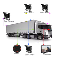 Sistema de Gestión de Flotas Todo en Uno con GPS 4G, IA y BSD de 10.1 Pulgadas, con Cámara de 4 Canales y 1080P, Seguimiento en Tiempo Real para Camiones y Autobuses, Ayuda para la Seguridad