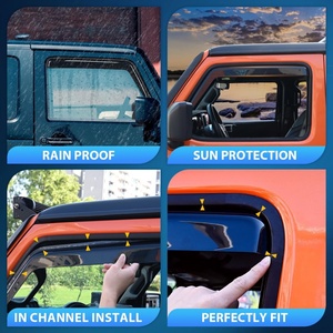 Déflecteurs de vent pour vitres de voiture HONDA CIVIC SEDAN 10ème génération 2016-2020, accessoires de voiture, déflecteurs de vent pour pare-pluie à injection - Product Image 5