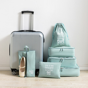 Lot de 6 sacs de rangement pliables et étanches avec fermeture éclair pour vêtements, couettes et couvertures – Idéal pour les voyages et les bagages - Product Image 2