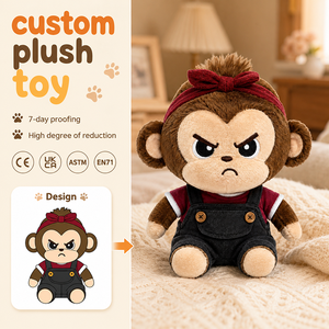 Peluche Gigante Personalizzato con Logo Scritto, Giocattolo Morbido a Forma di Gorilla, Peluche Personalizzato per Te - Product Image 1