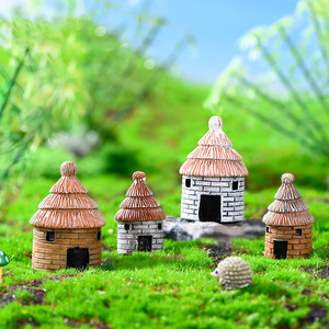 Yapay heykel reçine zanaat peyzaj dekoratif ev Retro kule bahçe minyatür heykeli, dekor için akvaryum balık tankı - Product Image 6