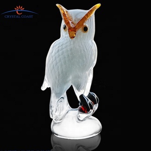 Figura Decorativa de Búho de Cristal de Murano de Alta Calidad para Navidad - Product Image 4