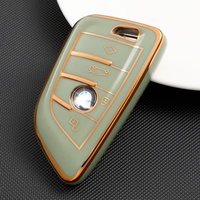 Housse de clé de voiture en TPU de luxe compatible avec les télécommandes BMW Série 1, 3, 5, 7, X3, M3, M5