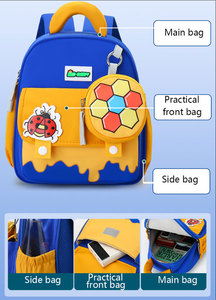 Zaino per bambini <span class=keywords><strong>impermeabile</strong></span> con stampa cartone animato, nuovo design 2025, alla moda, in nylon, piccolo zaino scolastico per la scuola materna - Product Image 4