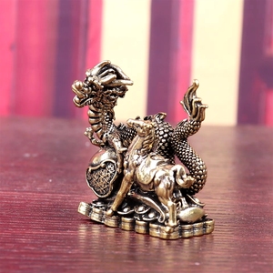 Statue unique de cheval dragon en laiton - <span class=keywords><strong>Symbole</strong></span> du zodiaque chinois pour la promotion des affaires - Product Image 1