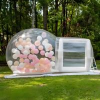 Tente gonflable imperméable à bulles dôme transparent personnalisé pour les événements de camping en plein air et les expositions de villégiature