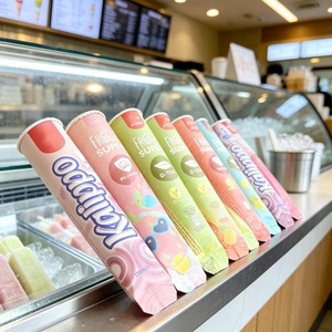 Contenitore di Carta Personalizzato per Gelato da 8-12 Oz (100ml), Tubo per Gelato Tipo Calippo, Coppa per Parfait Usa e Getta - Product Image 1