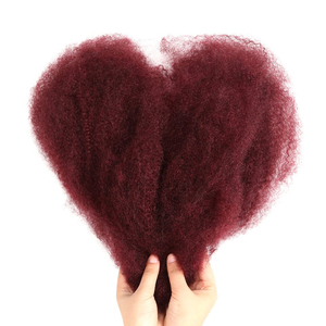 Extensions de cheveux afro crépus en vrac, 50 grammes, 16 pouces, pour la réalisation de tresses, de torsades et de <span class=keywords><strong>dreadlocks</strong></span>, cheveux humains crépus bouclés naturels en vrac - Product Image 4