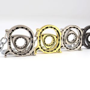 Porte-clés Wankel en argent pour <span class=keywords><strong>voiture</strong></span>, <span class=keywords><strong>moteur</strong></span> automobile, rotor rotatif, porte-clés, porte-clés, vente en gros 2024 - Product Image 2