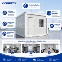 VICDOWEX Maison conteneur modulaire contemporaine et flexible en kit pour bureaux/entrepôts et solutions de campements modulaires