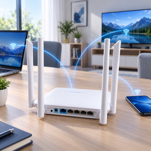 Router WiFi OEM de 300Mbps T2 2.4GHz con 4 Antenas, CPE Inalámbrico de Banda Ancha con 5 Puertos Ethernet para Oficina, Hogar y <span class=keywords><strong>SOHO</strong></span> - Product Image 5