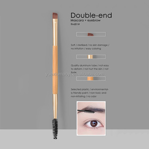 Meilleure vente d'outils de pinceau de maquillage Brosse à sourcils pour mascara à double tête marron unique Ventes directes d'usine pour rouge à lèvres Utilisation de brillant à lèvres - Product Image 2