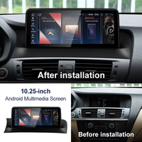 Autoradio Qualcomm Android 8 cœurs pour lecteur DVD, écran IPS 12,3'', navigation GPS, CarPlay pour BMW X3 F25 X4 F26, MP3 auto