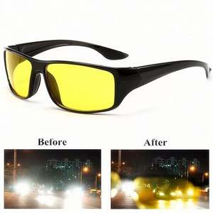 Lunettes de soleil de sport pour hommes et femmes, verres jaunes, anti-éblouissement, vision nocturne, vente en gros à prix réduit - Product Image 2