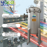 Filtres à eau multi-sacs professionnels en acier inoxydable 304/316, adaptés aux processus de l'industrie de l'impression et de la teinture