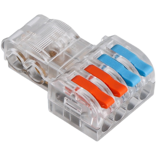 Quick Connector T-Type Terminal Block Break-Free Wire Splitter Insulation Piercing Electrical Fast Compact Quick Wire Connector