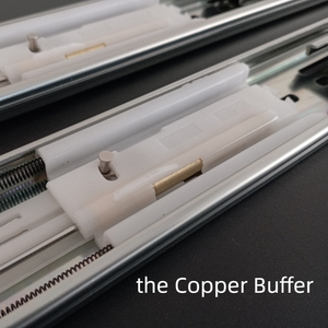 أثاث 45 أو عرض 3 أقسام تمديد كامل لينة قريبة كروية تحمل خزانة درج منزلق عازلة النحاس - Product Image 3