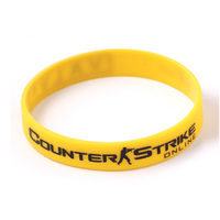 Muñequera personalizada de diseño gratuito Logotipo personalizado Pulsera de goma Pulsera elástica de silicona