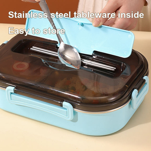 Zhenneng Chất lượng cao đầy màu sắc thép không gỉ <span class=keywords><strong>container</strong></span> thực phẩm snack Đóng gói hộp cách điện Hộp Ăn Trưa loncheras - Product Image 4